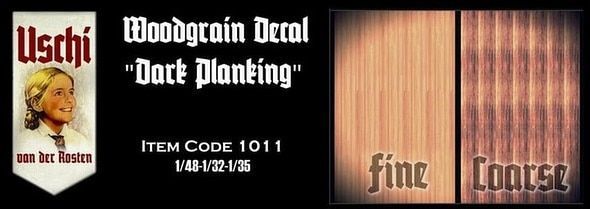 1:48/1:32/1:35 Scale Woodgrain Decal 