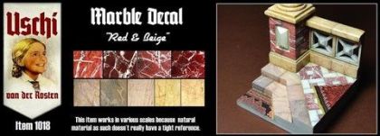1:35 Marble Decal Red/Beige