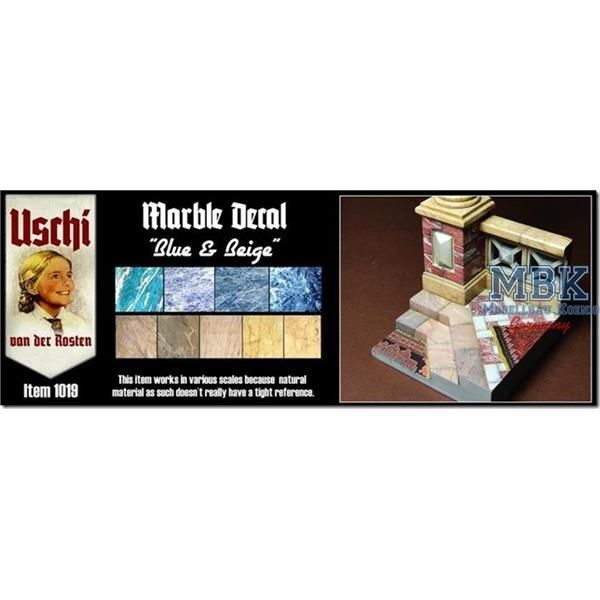 1:35 Marbel Decal Blue/Beige