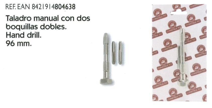 Hand Drill w/2 Drill Heads