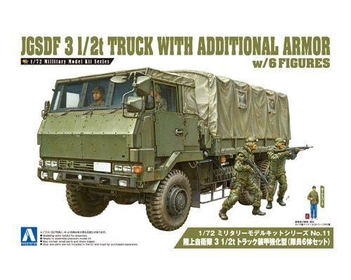 1:72 JGSDF 3 1/2t Truck Armor Enforced Type w/6pcs Figurers