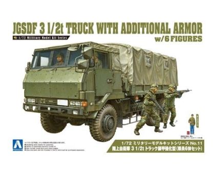 1:72 JGSDF 3 1/2t Truck Armor Enforced Type w/6pcs Figurers