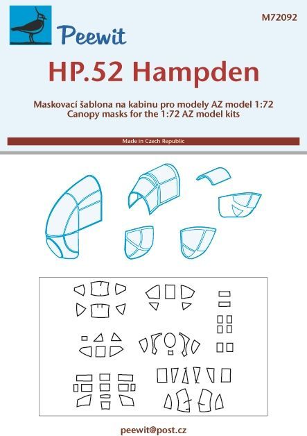 1:72 HP.52 Hampden - pro modely AZ model
