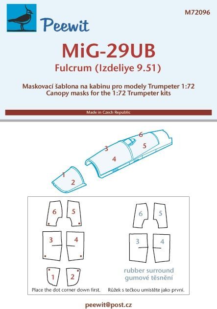 1:72  MiG-29UB - pro modely Trumpeter
