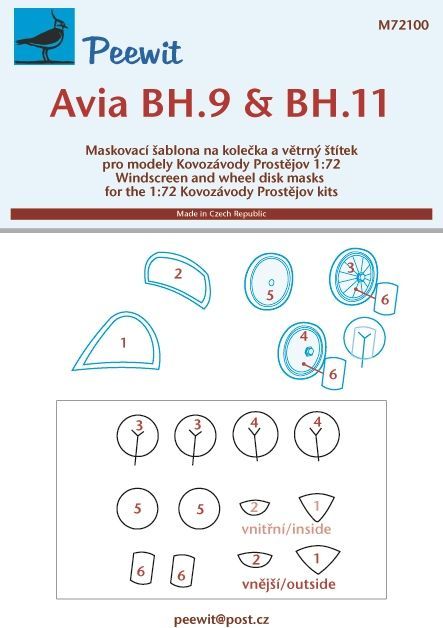 1:72 Avia BH.9 & BH.11 - pro modely Kovozávody Prostějov