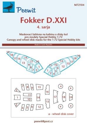 1:72 Fokker D.XXI 4. sarja - pro modely Special Hobby