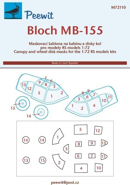 1:72 Bloch MB-155 - pro modely RS models