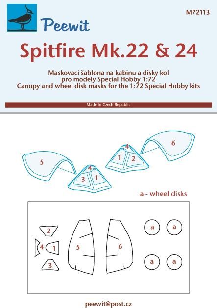 1:72 Spitfire Mk.22 & 24 - pro modely Special Hobby