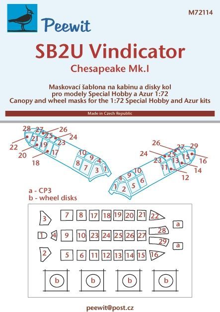 1:72 SB2U Vindicator pro modely Special Hobby a Azur