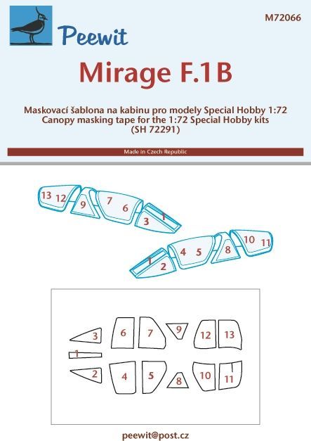 1:72 Mirage F.1B - pro modely Special Hobby
