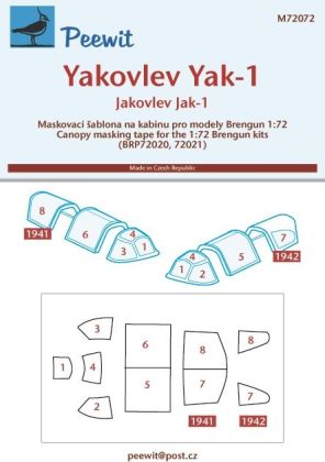 1:72 Jakovlev Jak-1 (Yak-1) - pro modely Brengun