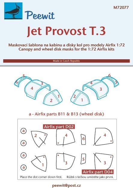 1:72 Jet Provost T.3 - pro modely Airfix