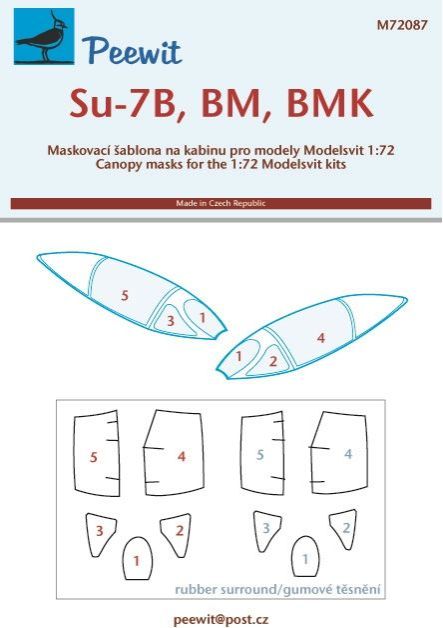 1:72 Su-7B, BM, BMK - pro modely Modelsvit