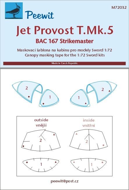 1:72 Jet Provost T.Mk.5/BAC 167 Strikemaster - pro modely Sword