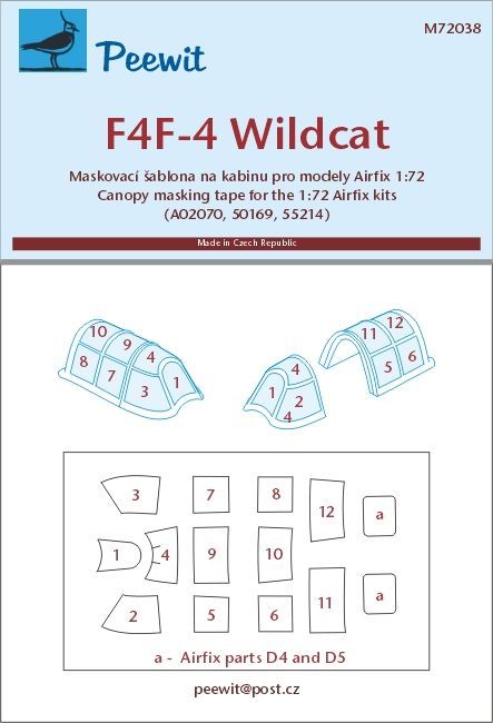 F4F-4 Wildcat - pro modely Airfix 2015