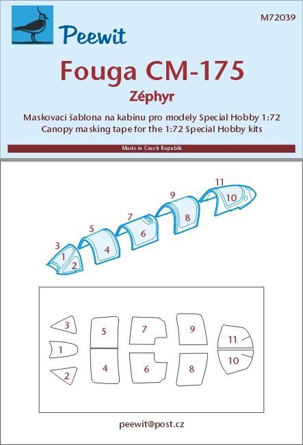 1:72 Fouga CM-175 Zéphyr - pro modely Special Hobby