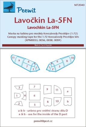 1:72 Lavočkin La-5FN - pro modely Kovozávody Prostějov 2015