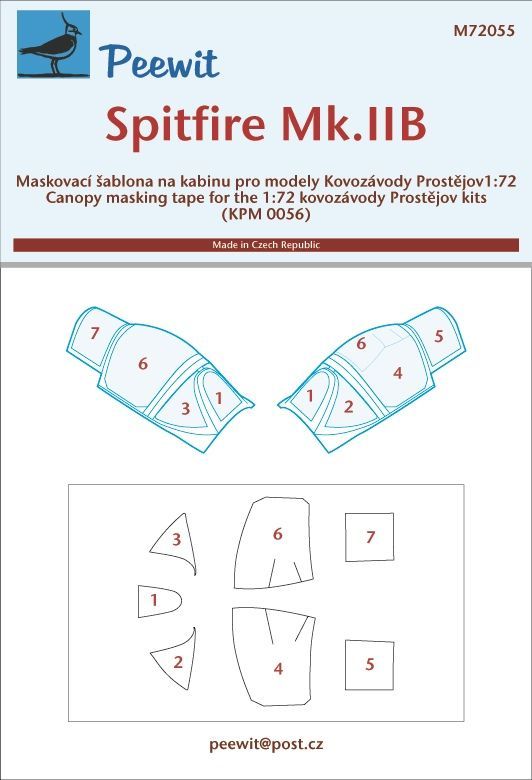 1:72 Spitfire Mk.IB & IIB - pro modely Kovozávody Prostějov 2016