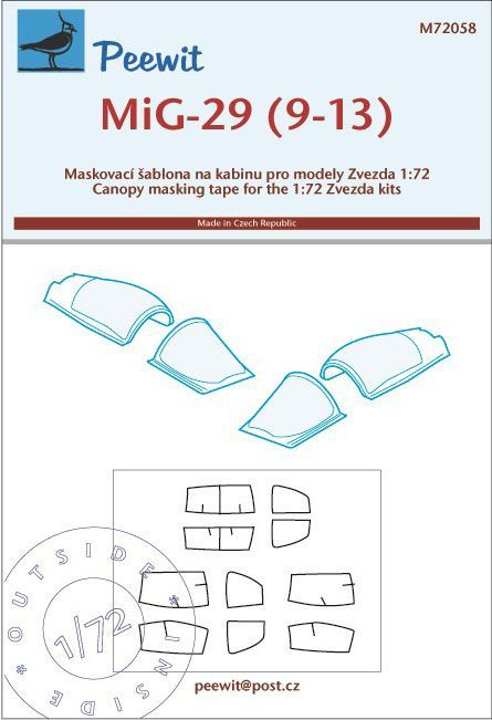 1:72 MiG-29 (9-13) - pro modely Zvezda