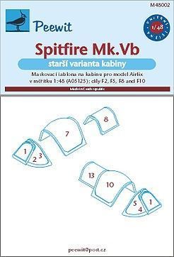 1:48 Spitfire Mk.Vb (starší varianta kabiny) - pro modely Airfix