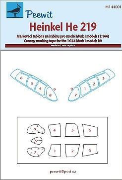 1:144 Heinkel He 219 - pro modely Mark I models