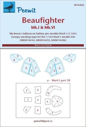 1:144 Beaufighter Mk.I & VI - pro modely Mark I models