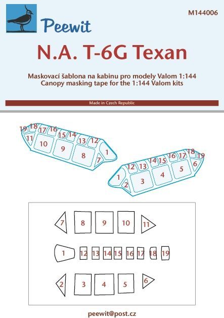 1:144 North American T-6G Texan - pro modely Valom