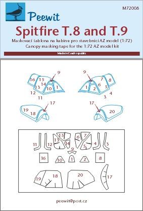 1:72 Spitfire T.8 and T.9 - pro modely AZ model