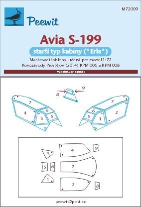 1:72 Avia S-199 - starší typ kabiny (