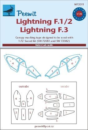 1:72 Lightning F.1/2/3 - pro modely Sword