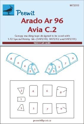 1:72 Arado Ar 96/ Avia C.2 - pro modely Special Hobby