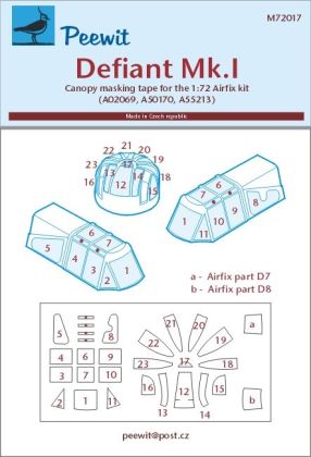 1:72 Defiant Mk.I - pro modely Airfix 2015