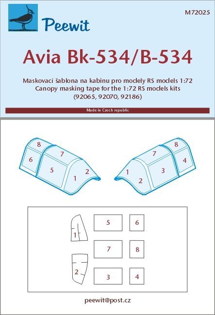 1:72 Avia Bk-534/B-534, 4. verze, pozdější varianta