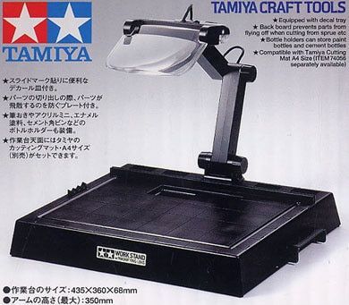 Work Stand with magnifying Lens