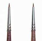 0/10 SYNTH.ROUND BRUSH w/brown tip - SINGLE PACK