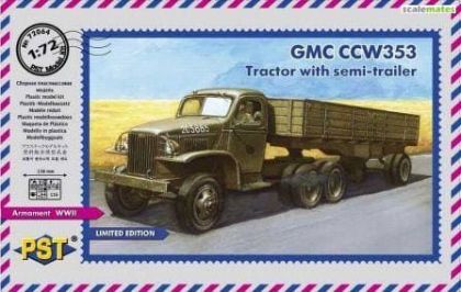 1:72 GMC CCW353 Tractor with semi-trailer