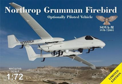 1:72 Northrop Grumman Firebird OPV w/ antennas & sensors