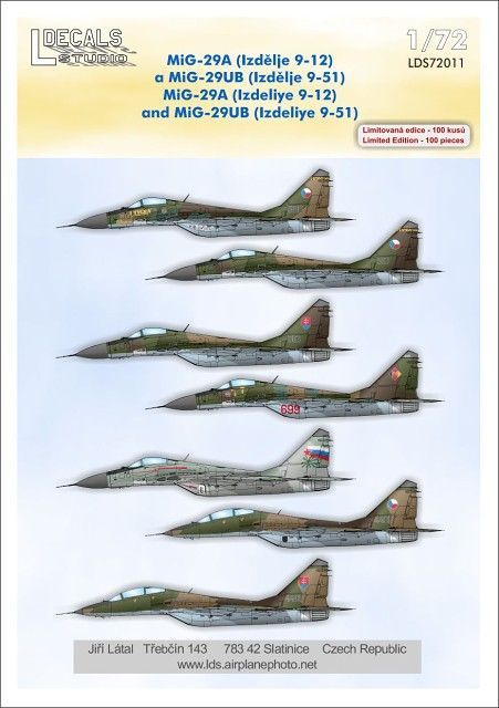 1:72 MiG-29A (Izd. 9-12) and MiG-29UB (Izd. 9-51)