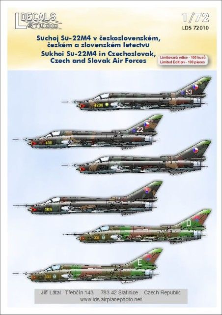 1:72 Sukhoi Su-22 in Czechoslovak, Czech and Slovak AF