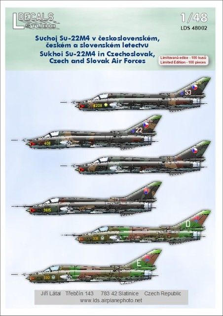 1:48 Sukhoi Su-22M4 in Czechoslovak, Czech and Slovak Air Forces