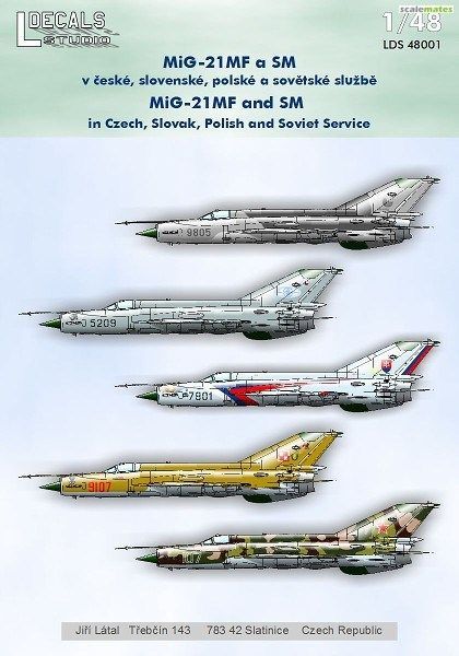 1:48 MiG-21MF a SM in Czech, Slovak, Polish and Soviet Service