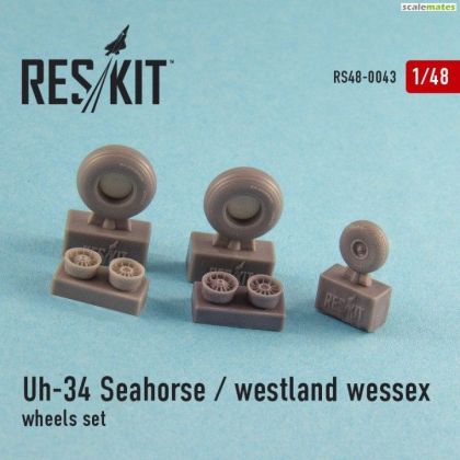 1:48 Sikorsky UH-34 Seahorse / Westland Wessex (all versions) wheels set