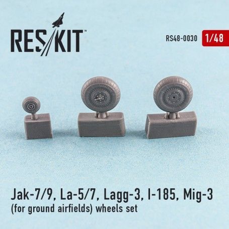 1:48 Jak-7/9, La-5/7, Lagg-3, I-185, Mig-3 for ground airfields wheels se