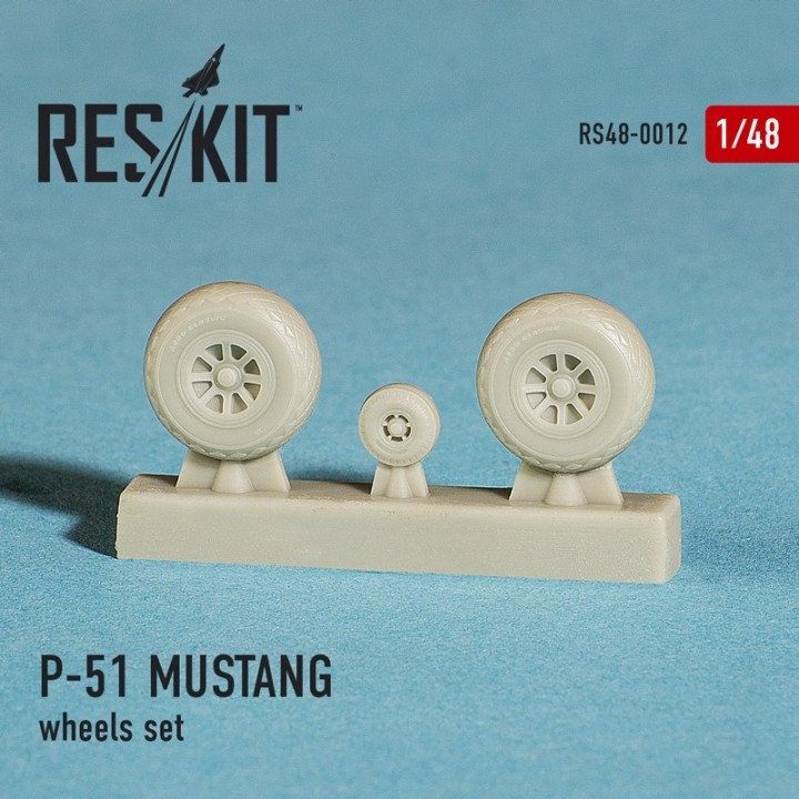 1:48 North American P-51 Mustang wheels set