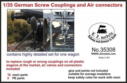 1:35 German Wagon couplings