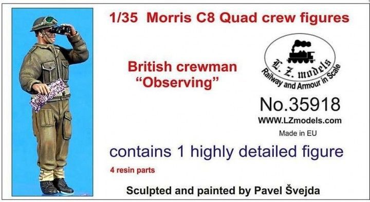 1:35 Morris C8 Quad crew figures British crewmen 
