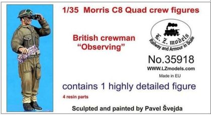 1:35 Morris C8 Quad crew figures British crewmen 