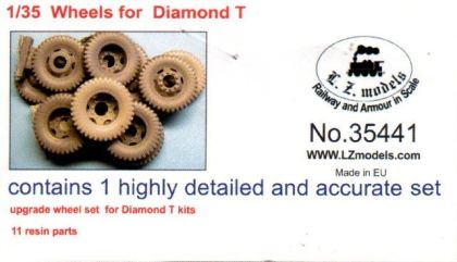 1:35 Wheels for Diamond T upgrade wheel set for Diamond T kits