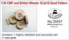 1:35 10.5x16 Sand Pattern Wheels for CMP and British Trucks