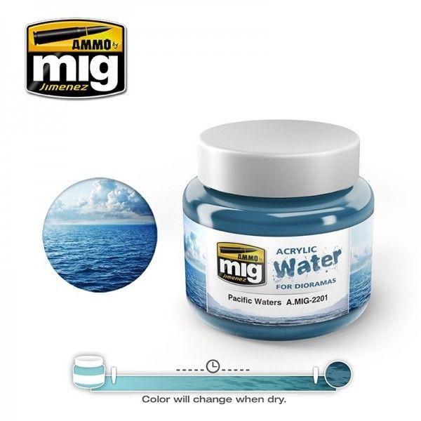 250ml Pacific Waters - Acrylic Water